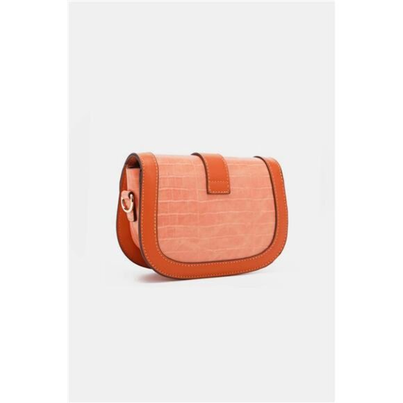 Nicole Lee USA Croc Embossed Crossbody Bag - Picture 2 of 10